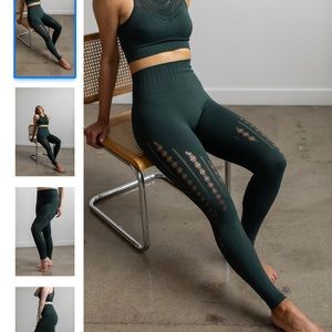 Savvi mantra leggings in black